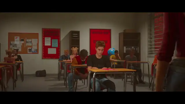 Agefield High English class with Ms. Davidson on the first morning